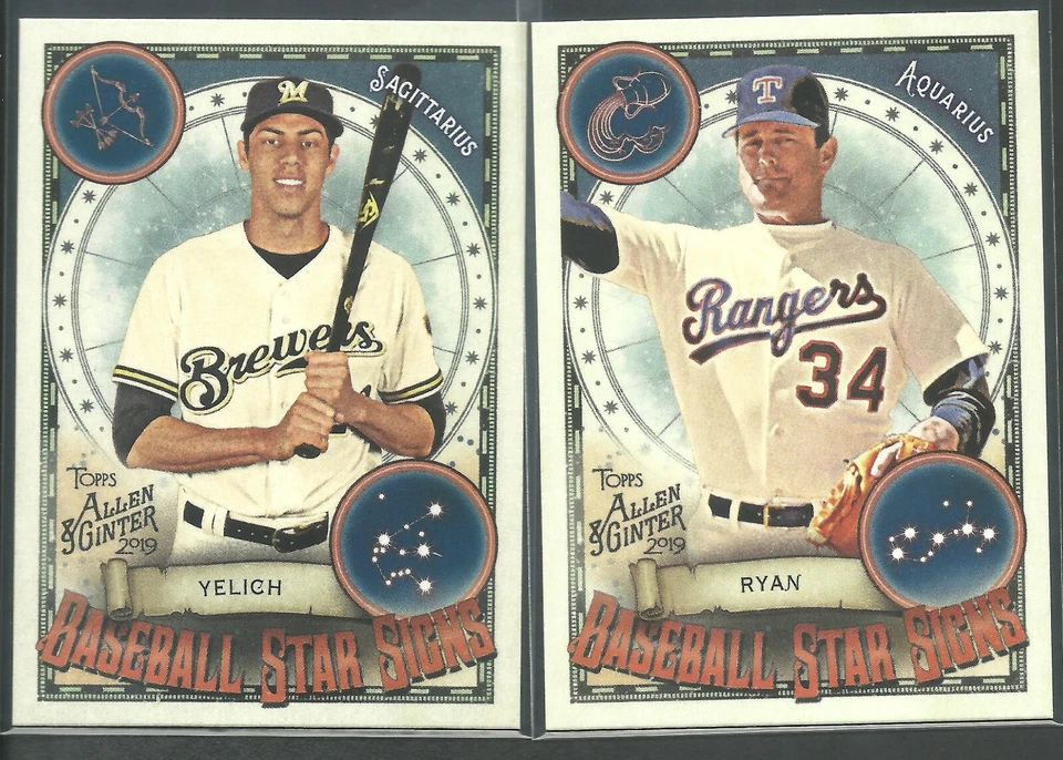 2019 Topps Allen & Ginter Baseball Star Signs ** Complete Your Set** - Image 1 of 1