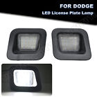 White Full LED License Plate Lights Lamps For 2003-2018 Dodge Ram 1500 2500 3500