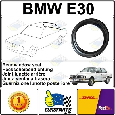 1985 BMW E30 3er Limousine Coupé Gummi-Heckscheibendichtung Dichtung 51311972249 - Image 1 of 4
