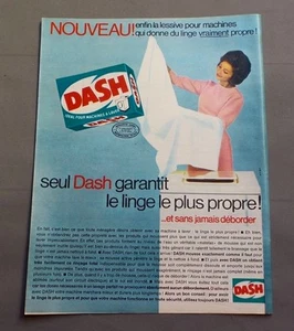PUB WERBUNG ALTE ADVERT CLIPPING 180717 / DASH WASCHMITTEL IDEAL FÜR MASCHINE - Bild 1 von 1