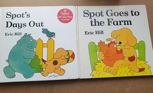 Spot's Days out and Spot goes to the farm Hardback Book Lot Eric Hill. - Picture 1 of 12