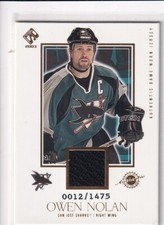 02/03 PACIFIC PRIVATE STOCK OWEN NOLAN GAME JERSEY /1475 #142