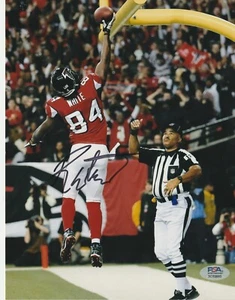 RODDY WHITE ATLANTA FALCONS PSA AUTHENTICATED ACTION SIGNED 8x10 - Picture 1 of 1