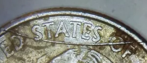 2001P Kentucky State Quarter Large Rim To Rim Pre Cud Die Break Mint Error Coin - Picture 1 of 5
