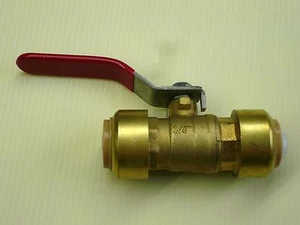 1 PIEZA 3/4" ESTILO MORDEDURA DE TIBURÓN PUSH FIT VÁLVULA DE BOLA  - Imagen 1 de 4