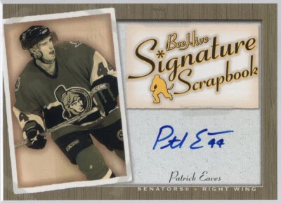 * 2005-06 UD Beehive - Signature Scrapbook #SS-EA - PATRICK EAVES - Image 1 of 2
