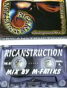 M-FATIKS RAP RICANSTRUCTION MIXTAPE CASSETTE TAPE RECORDS INDIE HIPHOP DJ lp 12" - Picture 1 of 18