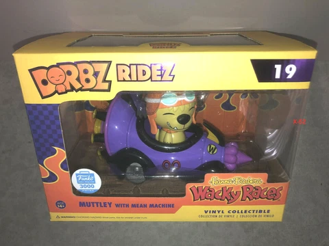 Wacky Races Muttley Mean Machine FUNKO Dorbz Ridez vinyl toy car Hanna Barbera Cover