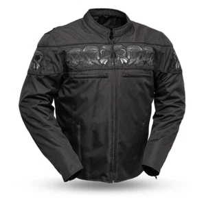 First MFG Immortal Men's Motorcycle Textile Jacket Reflective  Large - Bild 1 von 2
