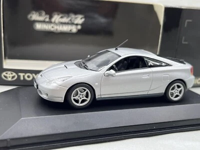 🇺🇦 1:43 Toyota Celica T230 7 Minichamps 1999 2000 Silver 1/43 - Image 1 of 4