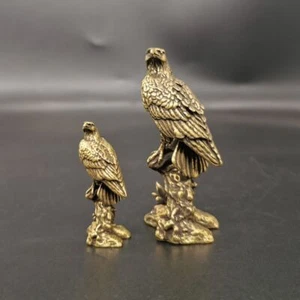 Decor Miniature Sculpture Feng Shui Ornaments Bird Figurine Eagle Statue - Picture 1 of 12