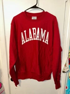 Alabama Crimson Tide Champion Reverse Weave Sweatshirt Adult Medium Red - Picture 1 of 5