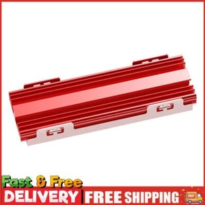 Refroidisseur SSD M.2 en alliage d'aluminium NVME dissipateur thermique pour SSD NVME M.2 2280 (Rouge) - Photo 1/12