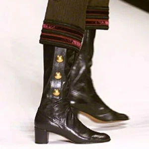De Colección Nuevas BOTAS MARC JACOBS Runway 2002 BOTÓN DORADO 40 *Raras - Imagen 1 de 10