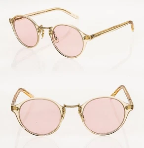 OLIVER PEOPLES OP1955 OV5185S Buff Pink Round Photochromic Glass Sunglasses 5185 - Picture 1 of 7