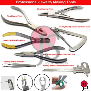 Essential Tools For Jewelry Making Ring Opening Closing Plier Pins Wire Cutter - Picture 1 of 9