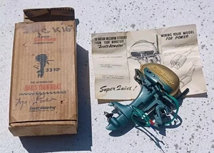 1956 33HP SCOTT ATWATER OUTBOARD MODEL TOY BOAT MOTOR Original Box/instructions - Picture 1 of 9