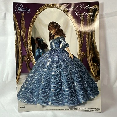 Paradise Publications 1858 Jeweled Cotillion Gown Crochet Collector Costume V94 - Image 1 of 2