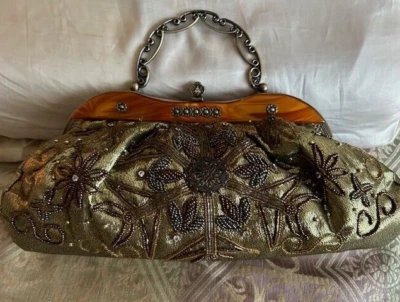 Bolso de mano "Anthropologie Like" con adorno de cuentas nuevo sin etiquetas Foto 1 de 4