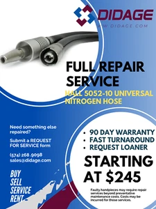 Hall 5052-10 Universal Nitrogen Hose Repair (Maintanance, Full Repair, ETC.) - Picture 1 of 1