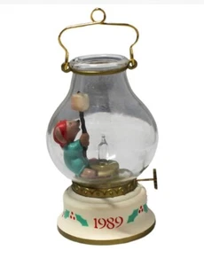 1989 Vintage Hallmark Chris Mouse Cookout beleuchteter Weihnachtsschmuck - Bild 1 von 11