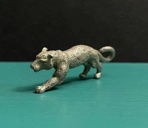 Figura Spoontique Peltre Guepardo Jaguar Leopardo Gato Grande Animal Salvaje Safari Zoo - Imagen 1 de 13