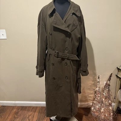 Ralph Ralph Lauren Mens Trench Coat  Wool Blnd Removable Zip Out Liner Size 44L - Image 1 of 4