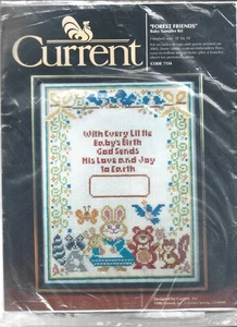 Forest Friends Baby Sampler Kit Actual #7134 1982 Iniciado - Imagen 1 de 1