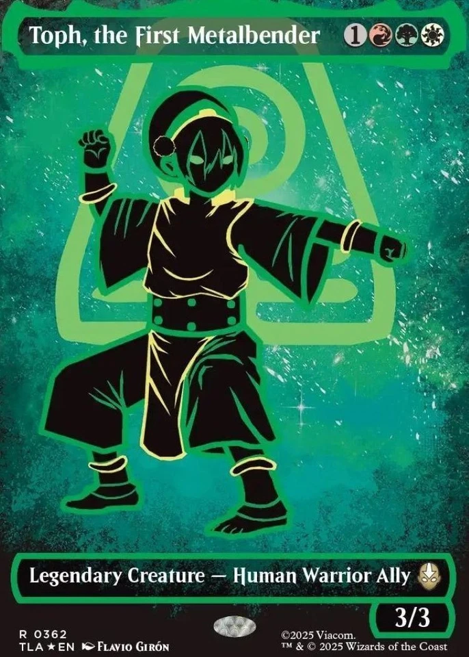 Toph, the First Metalbender (Borderless) (Neon Ink Foil) Avatar: The Last... - Image 1 of 2