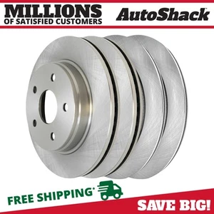 Front & Rear Brake Rotors Set of 4 for Dodge Durango 2002-2018 Ram 1500 5.7L V8 - Picture 1 of 7