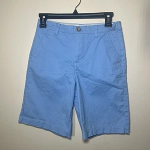 Kids Crown & Ivy Blue Flat Front Adjustable Shorts Size 16 Preppy, Easter - Picture 1 of 13