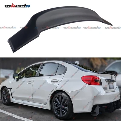 PARA SUBARU WRX STI V3 2015-2021 NEGRO MATE DUCKBILL HIGHKICK ALERÓN TRASERO MALETERO Foto 1 de 4