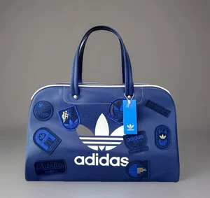 Adidas Bolso de Bolos Grande Cuero Poliuretano Azul Oscuro IX6842 NUEVO - Imagen 1 de 5
