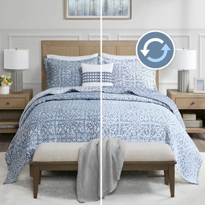 Queen Quilt Set Metelasse Reversible Coverlet Set Queen Size, Soft Summer Qui... - Picture 1 of 7