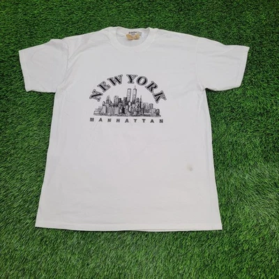 Vintage 90s New-York Manhattan Shirt Large 22x29 The-Mountain - Image 1 of 4