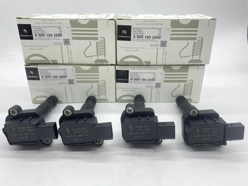 4x Kit de bobina de encendido A0001502580 para Mercedes-Benz E200 C200 C250 SLK250 M271 Foto 1 de 4