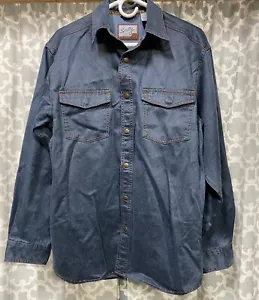 Scully Denim Long Sleeve Button Down Shirt, Size Medium (D3) - Picture 1 of 3
