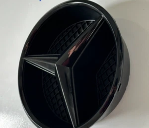 Mercedes Benz Emble Black Grill  Star Badge GLE GLS GLC X253 W166 2013-19 20.5cm - Picture 1 of 22