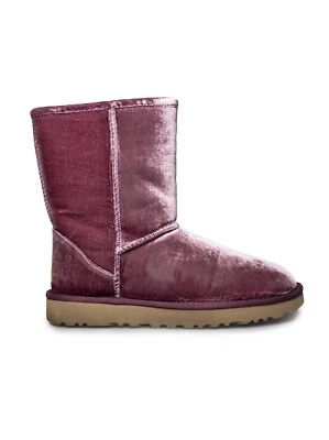 BOTAS UGG CLASSIC SHORT II TERCIOPELO BUGANVILLA PIEL DE OVEJA MUJER TALLA US 9 NUEVAS Foto 1 de 4