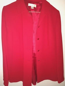CASUAL CORNER MAROON/RED BLAZER SIZE 8 - Picture 1 of 3