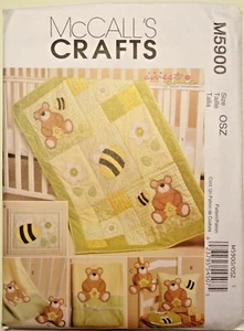 Baby Quilt, Blanket, Bib and more Pattern, One Size McCall's M5900 NIP - Picture 1 of 2