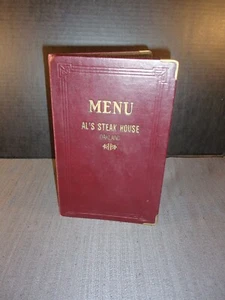 MENÚ RESTAURANTE VINTAGE AL'S STEAK HOUSE OAKLAND EC 224 - Imagen 1 de 12