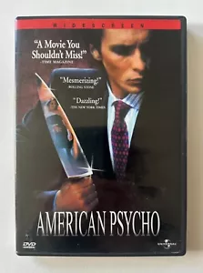 Mary Harron AMERICAN PSYCHO (2000) Christian Bale | Rated R Widescreen DVD - Imagen 1 de 3