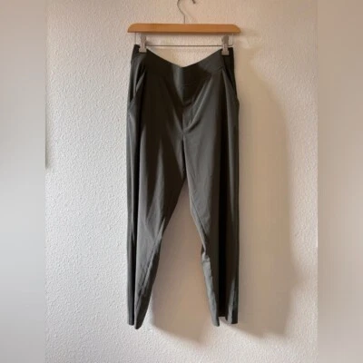 Pantalones al tobillo Athleta Brooklyn para mujer cintura elástica elásticos pull on oliva talla 10P Foto 1 de 4