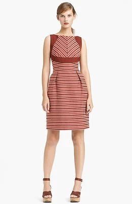 Lida Baday Sleeveless Stripe Jacquard Dress ( Size 8) - Image 1 of 2
