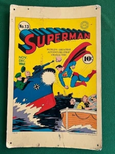 SUPERMAN #13 1941 Vintage Poster Board, American Publishing, DC Comics - Picture 1 of 11