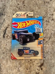 New 2018 Hot Wheels Super Treasure Hunt - Race Team - Bone Shaker w/ Sticker - Picture 1 of 5