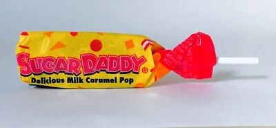 "Sugar Daddy 2005 vintage 3,5"" caramelo original todavía contenedor sellado" Foto 1 de 2