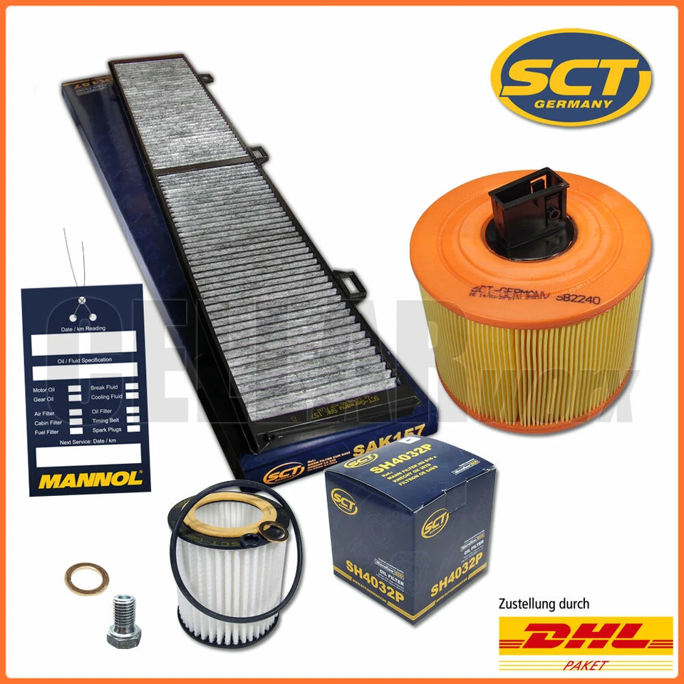 Inspektionspaket BMW 1er 3er E81 E82 E87 E88 E90 E91 E92 E93 125i 130i 325i 330i - Bild 1 von 1