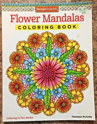 Coloring Is Fun Ser.: Flower Mandalas Coloring Book by Thaneeya McArdle — 第 1/2 张图片